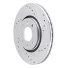 631-41000R Drilled/Slotted Brake Rotor [Silver], 1988-1989 Mopar, Position: Front Right - image 2