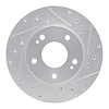 631-41001R Drilled/Slotted Brake Rotor [Silver], 1998-1998 Mopar, Position: Front Right - image 1