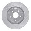 631-42002R Drilled/Slotted Brake Rotor [Silver], 2006-2010 Mopar, Position: Front Right - image 1