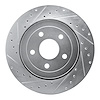 631-42003L Drilled/Slotted Brake Rotor [Silver], 2006-2010 Mopar, Position: Rear Left - image 1