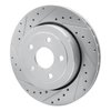 631-42003L Drilled/Slotted Brake Rotor [Silver], 2006-2010 Mopar, Position: Rear Left - image 2