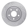 631-42005L Drilled/Slotted Brake Rotor [Silver], Fits Select Mopar, Position: Front Left - image 1