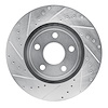 631-42007L Drilled/Slotted Brake Rotor [Silver], Fits Select Mopar, Position: Front Left - image 1