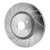 631-42009L Drilled/Slotted Brake Rotor [Silver], Fits Select Mopar, Position: Front Left - image 2