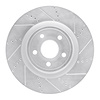 631-42009R Drilled/Slotted Brake Rotor [Silver], Fits Select Mopar, Position: Front Right - image 1