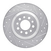 631-42010R Drilled/Slotted Brake Rotor [Silver], Fits Select Mopar, Position: Rear Right - image 1