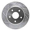 631-42011L Drilled/Slotted Brake Rotor [Silver], 2008-2012 Mopar, Position: Front Left - image 1