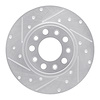 631-42012L Drilled/Slotted Brake Rotor [Silver], Fits Select Mopar, Position: Rear Left - image 1