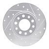 631-42012R Drilled/Slotted Brake Rotor [Silver], Fits Select Mopar, Position: Rear Right - image 1