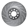 631-42013L Drilled/Slotted Brake Rotor [Silver], Fits Select Mopar, Position: Front Left - image 1