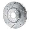 631-42013L Drilled/Slotted Brake Rotor [Silver], Fits Select Mopar, Position: Front Left - image 2