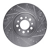 631-42013R Drilled/Slotted Brake Rotor [Silver], Fits Select Mopar, Position: Front Right - image 1