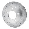631-42016L Drilled/Slotted Brake Rotor [Silver], 1974-1980 Multiple Makes/Models, Position: Front Left - image 2