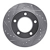 631-42017L Drilled/Slotted Brake Rotor [Silver], 1976-1986 Mopar, Position: Front Left - image 1