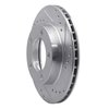 631-42017R Drilled/Slotted Brake Rotor [Silver], 1976-1986 Mopar, Position: Front Right - image 2