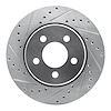 631-42020L Drilled/Slotted Brake Rotor [Silver], 2007-2012 Mopar, Position: Front Left - image 1