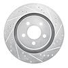631-42021R Drilled/Slotted Brake Rotor [Silver], 2011-2012 Mopar, Position: Front Right - image 1