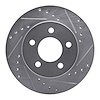 631-42022R Drilled/Slotted Brake Rotor [Silver], 1990-1999 Mopar, Position: Front Right - image 1