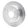 631-42023L Drilled/Slotted Brake Rotor [Silver], 1993-1998 Mopar, Position: Rear Left - image 2