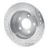 631-42023L Drilled/Slotted Brake Rotor [Silver], 1993-1998 Mopar, Position: Rear Left - image 4