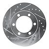 631-42031L Drilled/Slotted Brake Rotor [Silver], 1971-1991 Multiple Makes/Models, Position: Front Left - image 1