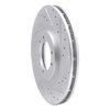 631-44001R Drilled/Slotted Brake Rotor [Silver], 1996-2006 Mopar, Position: Rear Right,Front Right - image 2