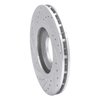 631-44001R Drilled/Slotted Brake Rotor [Silver], 1996-2006 Mopar, Position: Rear Right,Front Right - image 4