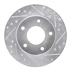 631-45001R Drilled/Slotted Brake Rotor [Silver], 1977-1980 GM, Position: Rear Right - image 1