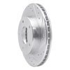 631-45001R Drilled/Slotted Brake Rotor [Silver], 1977-1980 GM, Position: Rear Right - image 2