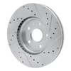 631-45016L Drilled/Slotted Brake Rotor [Silver], Fits Select GM, Position: Front Left - image 4