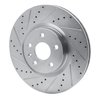 631-45019L Drilled/Slotted Brake Rotor [Silver], 2013-2019 GM, Position: Front Left - image 2