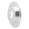 631-46003R Drilled/Slotted Brake Rotor [Silver], 1986-1992 GM, Position: Rear Right - image 2