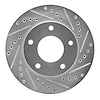 631-46004R Drilled/Slotted Brake Rotor [Silver], 1969-1978 GM, Position: Rear Right,Front Right - image 1