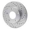 631-46004R Drilled/Slotted Brake Rotor [Silver], 1969-1978 GM, Position: Rear Right,Front Right - image 2