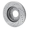 631-46004R Drilled/Slotted Brake Rotor [Silver], 1969-1978 GM, Position: Rear Right,Front Right - image 4