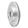 631-46010R Drilled/Slotted Brake Rotor [Silver], 1998-1999 GM, Position: Front Right - image 2