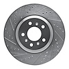 631-46022L Drilled/Slotted Brake Rotor [Silver], 2006-2016 GM, Position: Front Left - image 1
