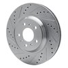 631-46022L Drilled/Slotted Brake Rotor [Silver], 2006-2016 GM, Position: Front Left - image 2