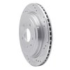 631-46024R Drilled/Slotted Brake Rotor [Silver], 2008-2019 GM, Position: Rear Right - image 2