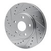 631-46025L Drilled/Slotted Brake Rotor [Silver], 2008-2014 GM, Position: Front Left - image 2