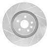 631-46029L Drilled/Slotted Brake Rotor [Silver], 2009-2015 GM, Position: Front Left - image 1