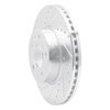 631-46033L Drilled/Slotted Brake Rotor [Silver], Fits Select GM, Position: Front Left - image 2
