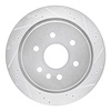 631-46034R Drilled/Slotted Brake Rotor [Silver], 2013-2019 GM, Position: Rear Right - image 1