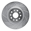 631-46036L Drilled/Slotted Brake Rotor [Silver], Fits Select GM, Position: Front Left - image 1