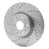 631-46036L Drilled/Slotted Brake Rotor [Silver], Fits Select GM, Position: Front Left - image 2