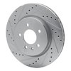 631-46041L Drilled/Slotted Brake Rotor [Silver], 2016-2020 GM, Position: Rear Left - image 2