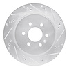 631-46044R Drilled/Slotted Brake Rotor [Silver], 2004-2009 GM, Position: Rear Right - image 1