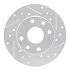 631-47001R Drilled/Slotted Brake Rotor [Silver], 1985-1989 GM, Position: Front Right - image 1