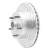 631-47004R Drilled/Slotted Brake Rotor [Silver], 1967-1974 GM, Position: Front Right - image 2