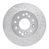 631-47008R Drilled/Slotted Brake Rotor [Silver], 1963-1982 GM, Position: Front Right,Rear Right - image 1